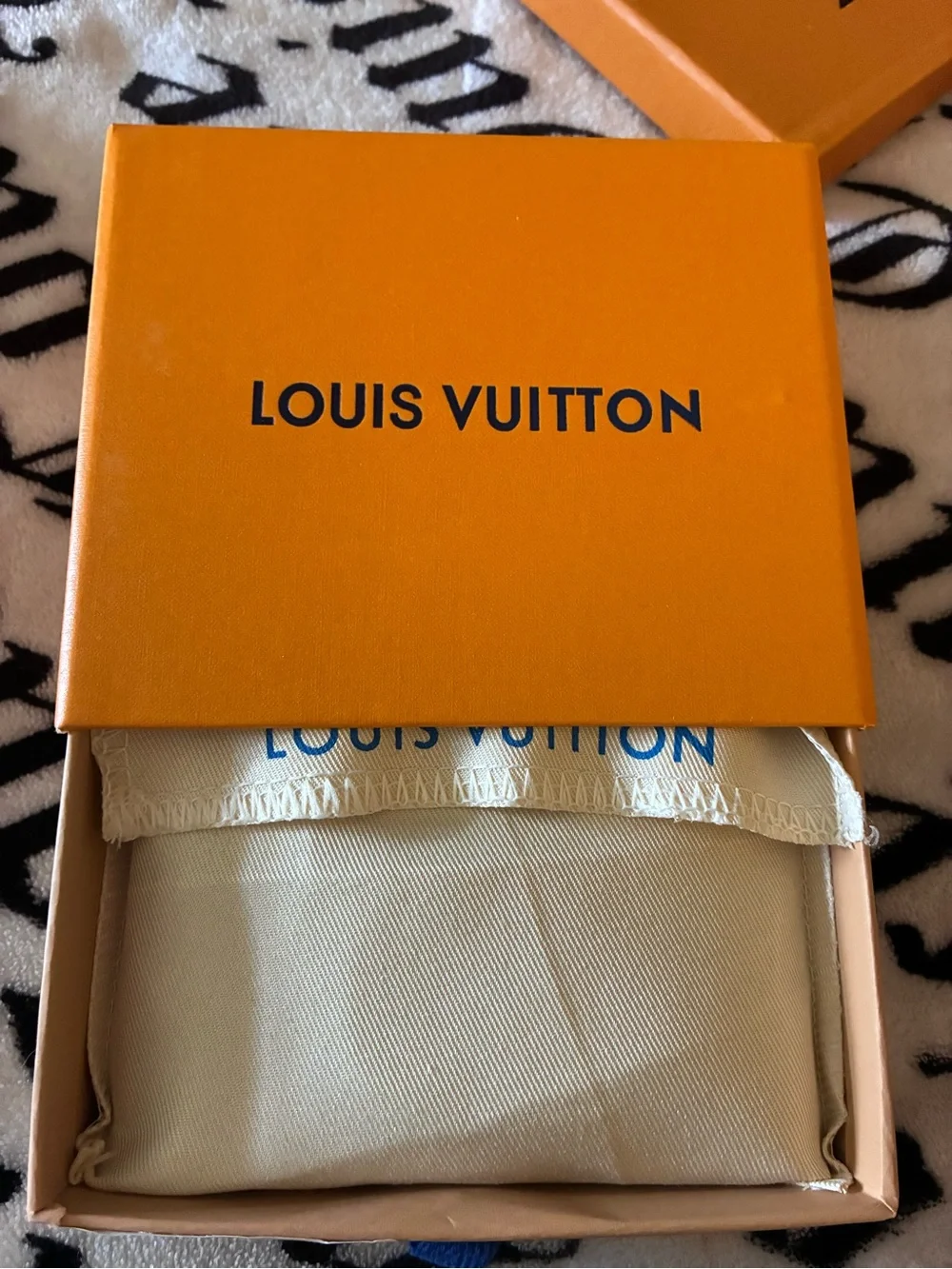 Louis Vuitton Black Embossed Monogram men’s wallet